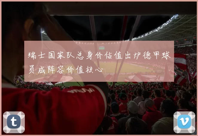 瑞士国家队总身价估值出炉德甲球员成阵容价值核心